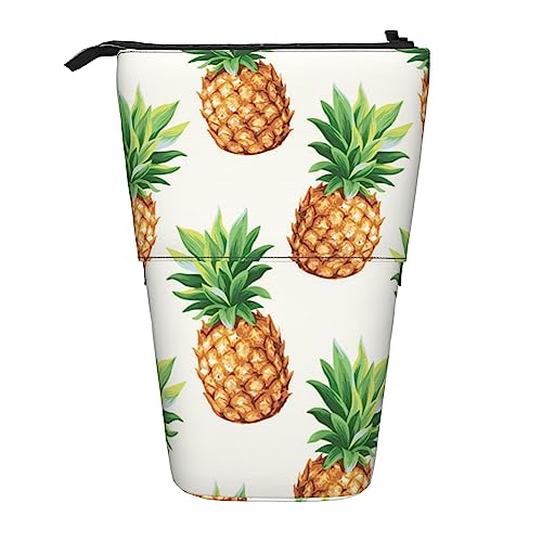 OUSIKA Lustiges 3D Piggies Federmäppchen Stehende Stiftebox Teleskop-Bleistifthalter Bleistift Tasche Organizer Make-up Tasche, Ananas, Einheitsgröße, Teleskop-Bleistifthalter von OUSIKA