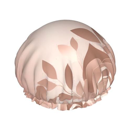 Wiederverwendbare Duschhaube für Frauen, wasserdichte Badekappen, doppellagig, Badehaarkappen, Goldtapete, Duschhut für Damen, Spa-Salon, große Größe für alle Haarlängen Wiederverwendbare Duschhaube für Frauen, wasserdichte Badekappen, doppellagig, Badehaarkappen, Goldtapete, Duschhut für Damen, Spa-Salon, große Größe für alle Haarlängen von OUSIKA