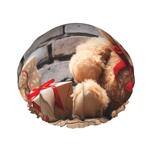 Wiederverwendbare Duschhaube für Frauen, wasserdichte Badekappen, doppellagig, Badehaarkappen, niedlicher Bär, Valentinstagsgeschenk, Duschhut für Damen, Spa-Salon, große Größe für alle Haarlängen Wiederverwendbare Duschhaube für Frauen, wasserdichte Badekappen, doppellagig, Badehaarkappen, niedlicher Bär, Valentinstagsgeschenk, Duschhut für Damen, Spa-Salon, große Größe für alle Haarlängen von OUSIKA