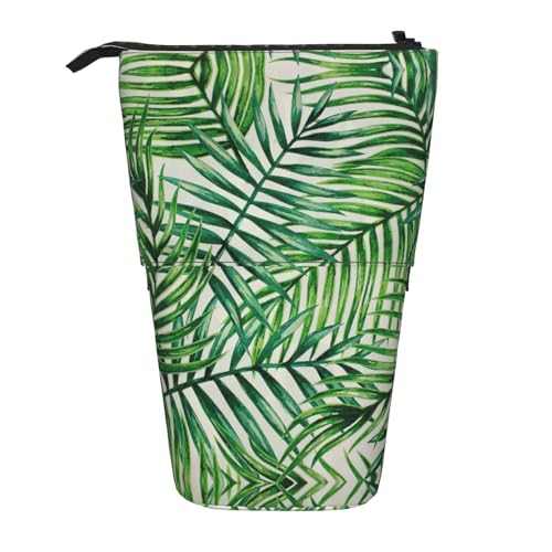 Bananenblatt-Grün, vertikales einziehbares Federmäppchen, Schreibwaren-Box, Erwachsene, Büro, Organizer-Box von OUSXC