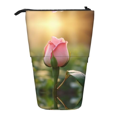 Budding Roses vertikales einziehbares Federmäppchen, Schreibwaren-Box, Erwachsene, Büro, Organizer-Box von OUSXC