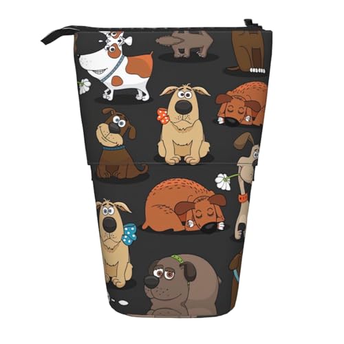 Dog Corgi Federmäppchen, vertikal, einziehbar, Schreibwarenbox, für Erwachsene, Büro von OUSXC