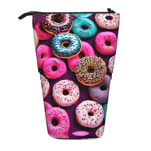 Donut Vertikales einziehbares Federmäppchen, Schreibwaren-Box, Erwachsene, Büro, Organizer-Box von OUSXC