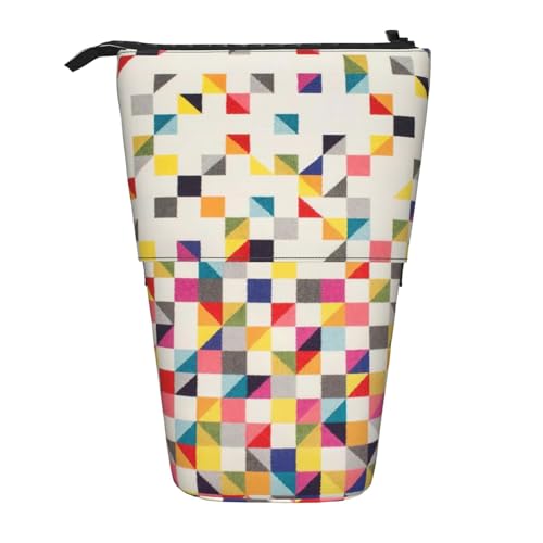 Dreieckiges geometrisches vertikales einziehbares Federmäppchen, Schreibwaren-Box, Erwachsene, Büro, Organizer-Box von OUSXC