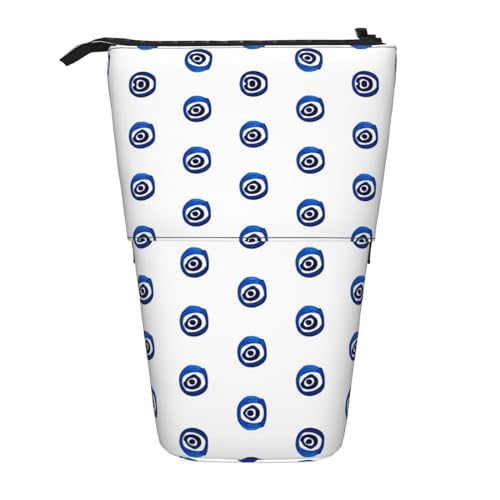 Evil Eyes Federmäppchen, vertikal, einziehbar, Schreibwaren-Box, Erwachsene, Büro, Organizer-Box von OUSXC