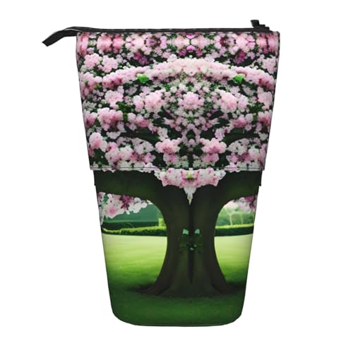 Federmäppchen mit Blumenmotiv, Efeublüten, vertikal, einziehbar, Schreibwarenbox, Büro-Organizer-Box für Erwachsene von OUSXC