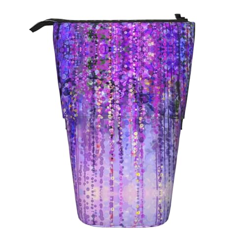 Floral Tree Vertikales einziehbares Federmäppchen, Schreibwarenbox, Erwachsenen-Büro-Organizer-Box von OUSXC