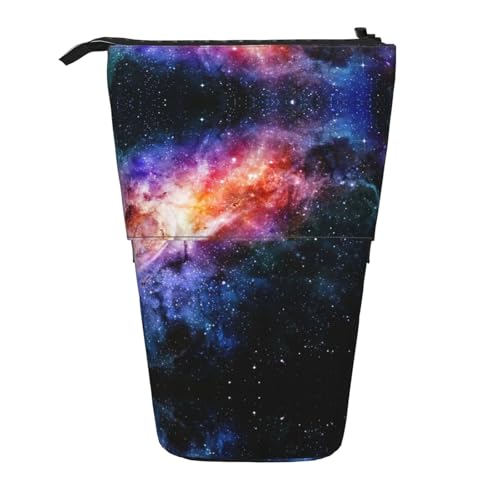 Galaxy In The Universe Vertikales einziehbares Federmäppchen, Schreibwaren-Box, Erwachsene, Büro, Organizer-Box von OUSXC