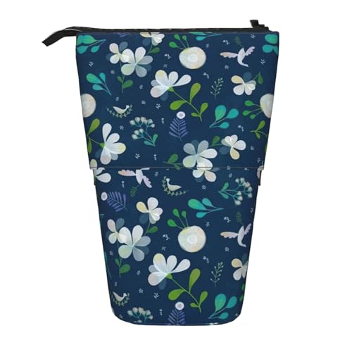 Grass And Dove Vertikales einziehbares Federmäppchen, Schreibwaren-Box, Erwachsene, Büro, Organizer-Box von OUSXC