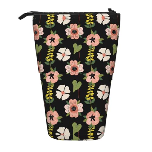 Jasmin-Blume, vertikales einziehbares Federmäppchen, Schreibwaren-Box, Erwachsene, Büro, Organizer-Box von OUSXC