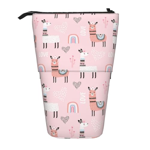 Lama, vertikales einziehbares Federmäppchen, Schreibwaren-Box, Erwachsene, Büro, Organizer-Box von OUSXC