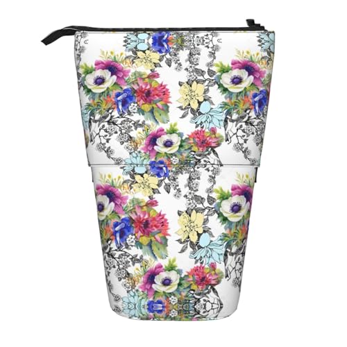 Lebendiges, buntes vertikales Federmäppchen, einziehbar, Schreibwaren-Box, Erwachsene, Büro, Organizer-Box von OUSXC