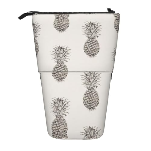 Lovely Pineapple Federmäppchen, vertikal, einziehbar, Schreibwaren-Box, Erwachsene, Büro, Organizer-Box von OUSXC
