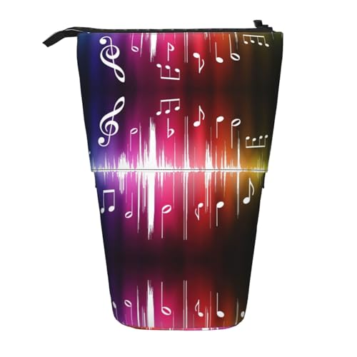 Musik-Federmäppchen, vertikal, einziehbar, Schreibwaren-Box, Erwachsene, Büro, Organizer-Box von OUSXC