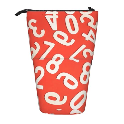 Numbers Arts Vertikales einziehbares Federmäppchen, Schreibwaren-Box, Erwachsene, Büro, Organizer-Box von OUSXC