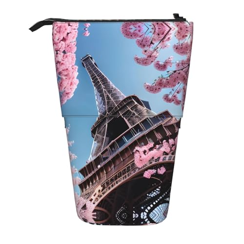 Ölgemälde Paris Eiffelturm Vertikal einziehbares Federmäppchen Schreibwarenbox Erwachsene Büro Organizer Box von OUSXC