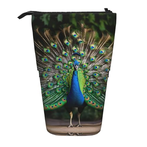 Peacock vertikales einziehbares Federmäppchen, Schreibwaren-Box, Erwachsene, Büro, Organizer-Box von OUSXC