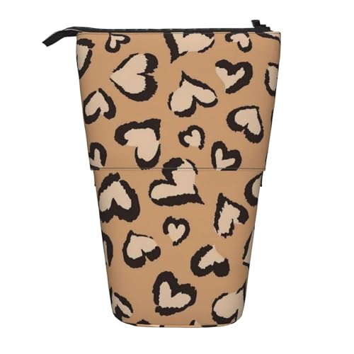 Rotgoldenes Marmor-Federmäppchen, vertikal, einziehbar, Schreibwaren-Box, für Erwachsene, Büro, Organizer-Box von OUSXC