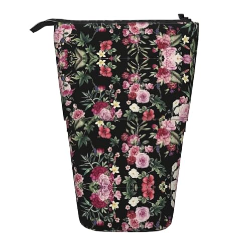 Safflower Leaf Vertikales einziehbares Federmäppchen Schreibwarenbox für Erwachsene Büro Organizer Box von OUSXC