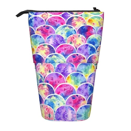 Schöne Regenbogenfarben, vertikal, einziehbar, Federmäppchen, Schreibwaren-Box, Erwachsene, Büro, Organizer-Box von OUSXC