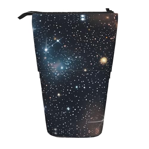 Sternbild Sternhaufen Galaxien Vertikal einziehbares Federmäppchen Schreibwarenbox Erwachsene Büro Organizer Box von OUSXC