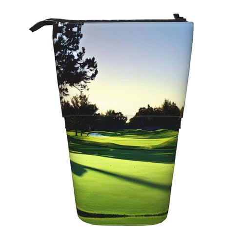 Vertikales einziehbares Federmäppchen für Golfplatz, Schreibwarenbox, für Erwachsene, Büro von OUSXC