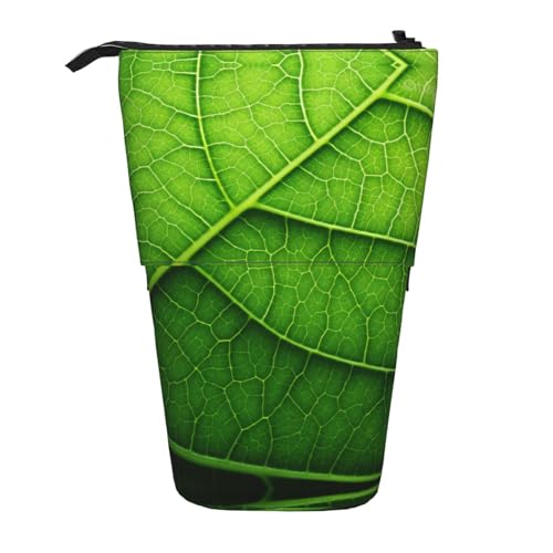 Vertikales einziehbares Federmäppchen mit Blattstruktur, Schreibwaren-Box, für Erwachsene, Büro von OUSXC