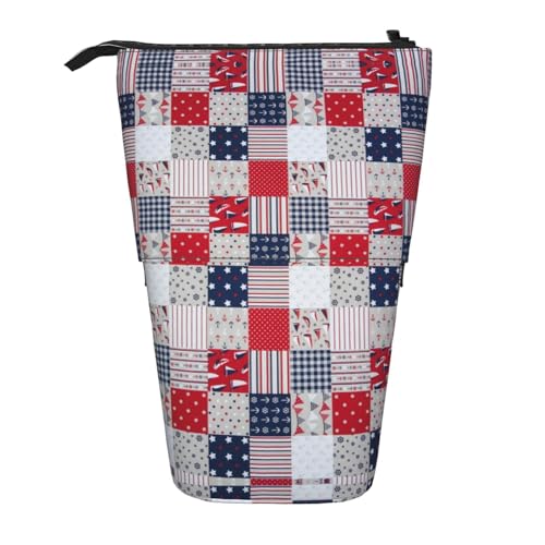 Vertikales einziehbares Federmäppchen mit Sternenmuster, Schreibwaren-Box, für Erwachsene, Büro, Organizer-Box von OUSXC