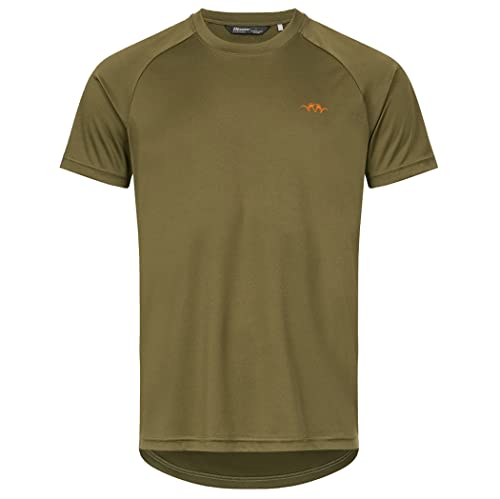 OUTDOORDINO Blaser Funktionsshirt Oliv kurzärmlig - Jagdshirt mit kurzen Ärmeln Grün - Jägershirt für die aktive Jagd (M) von OUTDOORDINO