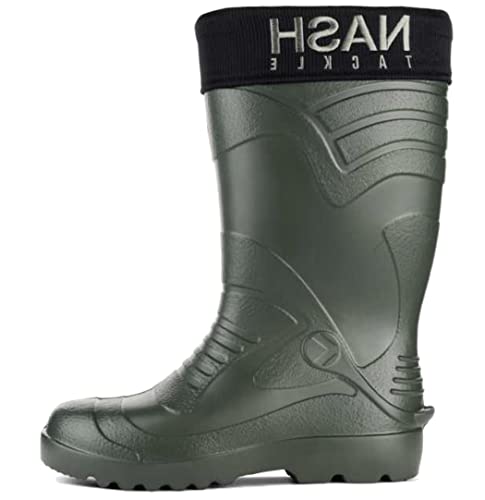 OUTDOORDINO Nash Lightweight Gummistiefel - Leichte wasserdichte Stiefel für Karpfenangler - Nash Tackle Lightweight Wellies (Numeric_44) von OUTDOORDINO