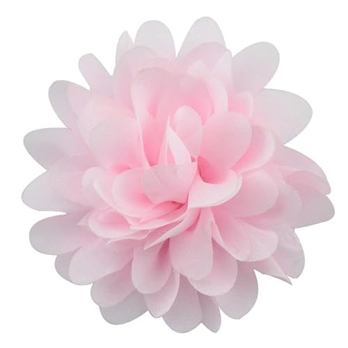 10 * 11 CM 4 stücke Gold Chiffon Tuch Blume Anstecknadel Abzeichen Blume Corsage Satin Blume/Rose revers Pin Brosche Pin Für Frauen Braut von OUTFYT