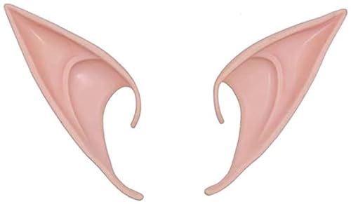 Outletissimo® 1 Paar Ohren Elfe Elfa Kobold aus Latex, 12 cm, weiche Spitze für Cosplay OUT027 von OUTLETISSIMO