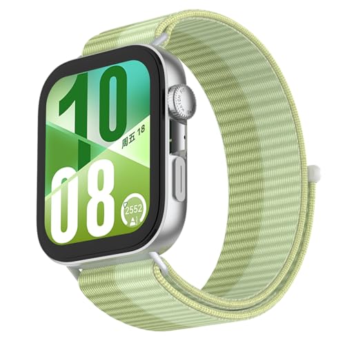 Armband mit Metall Adapter für HUAWEI Watch FIT 4/Fit4 Pro/Fit 3 Armbänder Nylon Geflecht Sport für HUAWEI Fit3/Fit4 für Herren Damen von OUTPUTBT