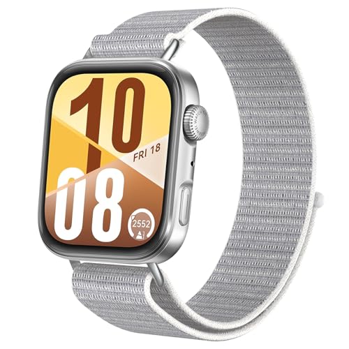 Armband mit Metall Adapter für HUAWEI Watch FIT 4/Fit4 Pro/Fit 3 Armbänder Nylon Geflecht Sport für HUAWEI Fit3/Fit4 für Herren Damen von OUTPUTBT