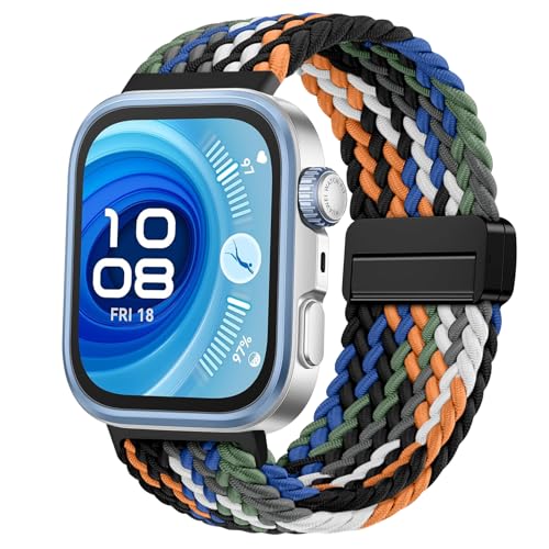 Geflecht Magnetisch Armbänder für HUAWEI WATCH FIT 3 Armband Elastisch Nylon Baumwolle Sport Ersatzarmband für HUAWEI Fit3 für Damen Herren Geflecht Magnetisch Armbänder für HUAWEI WATCH FIT 3 Armband Elastisch Nylon Baumwolle Sport Ersatzarmband für HUAWEI Fit3 für Damen Herren von OUTPUTBT