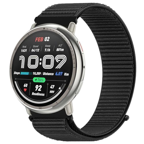 Nylon Armband 20mm für Amazfit Active 2/Active/Amazfit GTS/GTS 2/2e/GTS 3/GTS 4/GTS 4 Mini/GTR Mini/Amazfit Bip/Bip U/Bip U Pro/Bip 3/Bip 3 Pro/Pop/Pop Pro Ersatzarmband für Damen Herren Nylon Armband 20mm für Amazfit Active 2/Active/Amazfit GTS/GTS 2/2e/GTS 3/GTS 4/GTS 4 Mini/GTR Mini/Amazfit Bip/Bip U/Bip U Pro/Bip 3/Bip 3 Pro/Pop/Pop Pro Ersatzarmband für Damen Herren von OUTPUTBT