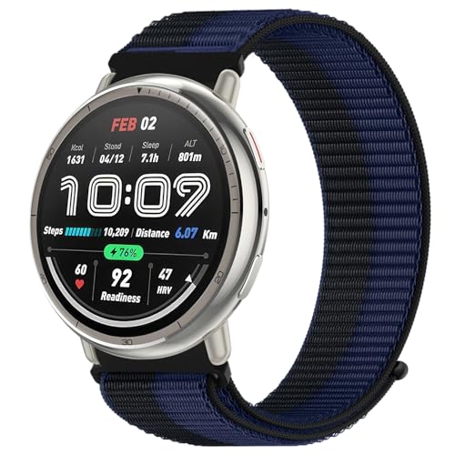 Nylon Armband 20mm für Amazfit Active 2/Active/Amazfit GTS/GTS 2/2e/GTS 3/GTS 4/GTS 4 Mini/GTR Mini/Amazfit Bip/Bip U/Bip U Pro/Bip 3/Bip 3 Pro/Pop/Pop Pro Ersatzarmband für Damen Herren Nylon Armband 20mm für Amazfit Active 2/Active/Amazfit GTS/GTS 2/2e/GTS 3/GTS 4/GTS 4 Mini/GTR Mini/Amazfit Bip/Bip U/Bip U Pro/Bip 3/Bip 3 Pro/Pop/Pop Pro Ersatzarmband für Damen Herren von OUTPUTBT