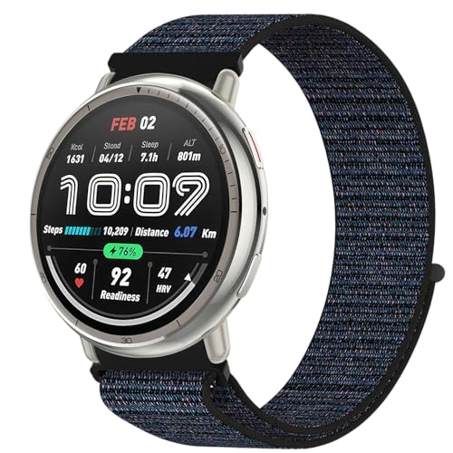 Nylon Armband 20mm für Amazfit Active 2/Active/Amazfit GTS/GTS 2/2e/GTS 3/GTS 4/GTS 4 Mini/GTR Mini/Amazfit Bip/Bip U/Bip U Pro/Bip 3/Bip 3 Pro/Pop/Pop Pro Ersatzarmband für Damen Herren Nylon Armband 20mm für Amazfit Active 2/Active/Amazfit GTS/GTS 2/2e/GTS 3/GTS 4/GTS 4 Mini/GTR Mini/Amazfit Bip/Bip U/Bip U Pro/Bip 3/Bip 3 Pro/Pop/Pop Pro Ersatzarmband für Damen Herren von OUTPUTBT