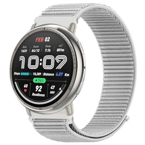 Nylon Armband 20mm für Amazfit Active 2/Active/Amazfit GTS/GTS 2/2e/GTS 3/GTS 4/GTS 4 Mini/GTR Mini/Amazfit Bip/Bip U/Bip U Pro/Bip 3/Bip 3 Pro/Pop/Pop Pro Ersatzarmband für Damen Herren Nylon Armband 20mm für Amazfit Active 2/Active/Amazfit GTS/GTS 2/2e/GTS 3/GTS 4/GTS 4 Mini/GTR Mini/Amazfit Bip/Bip U/Bip U Pro/Bip 3/Bip 3 Pro/Pop/Pop Pro Ersatzarmband für Damen Herren von OUTPUTBT