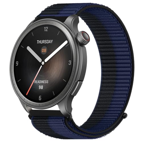 Nylon Uhrenarmbänder 22mm für Amazfit Bip 6/Bip 5/Bip 5 Unity/Amazfit Balance/GTR 4/GTR4 Pro/GTR 3/GTR3 Pro/GTR 2/GTR 47mm/Cheetah/Cheetah Pro Ersatz Armband für Herren Damen Nylon Uhrenarmbänder 22mm für Amazfit Bip 6/Bip 5/Bip 5 Unity/Amazfit Balance/GTR 4/GTR4 Pro/GTR 3/GTR3 Pro/GTR 2/GTR 47mm/Cheetah/Cheetah Pro Ersatz Armband für Herren Damen von OUTPUTBT