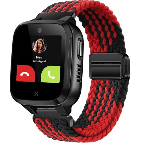 OUTPUTBT Magnetisch Armbänder 16mm für XPLORA Kidzi/Xplora X5 Play/XGO 2/XGO 3 Armband Kinder Nylon Baumwolle Geflecht für Mädchen Jungen von OUTPUTBT