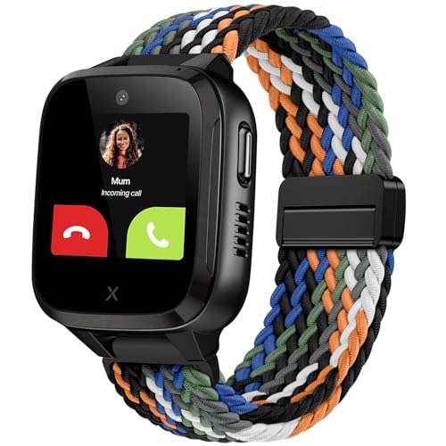 OUTPUTBT Magnetisch Armbänder 16mm für XPLORA Kidzi/Xplora X5 Play/XGO 2/XGO 3 Armband Kinder Nylon Baumwolle Geflecht für Mädchen Jungen von OUTPUTBT