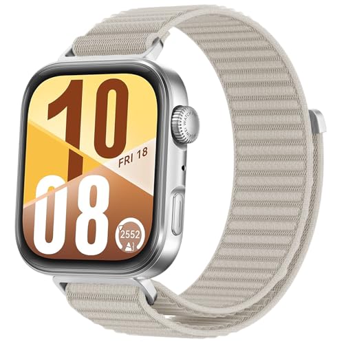 OUTPUTBT Nylon Armband mit für Huawei Watch Fit4 Pro/FIT 4/Fit 3 Armbänder Sport für Huawei Fit3/Fit4 Ersatzarmband für Herren Damen Sternenlicht von OUTPUTBT