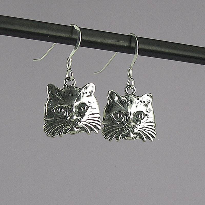 Katzen Ohrhaken-925Er Silber von OUTmall