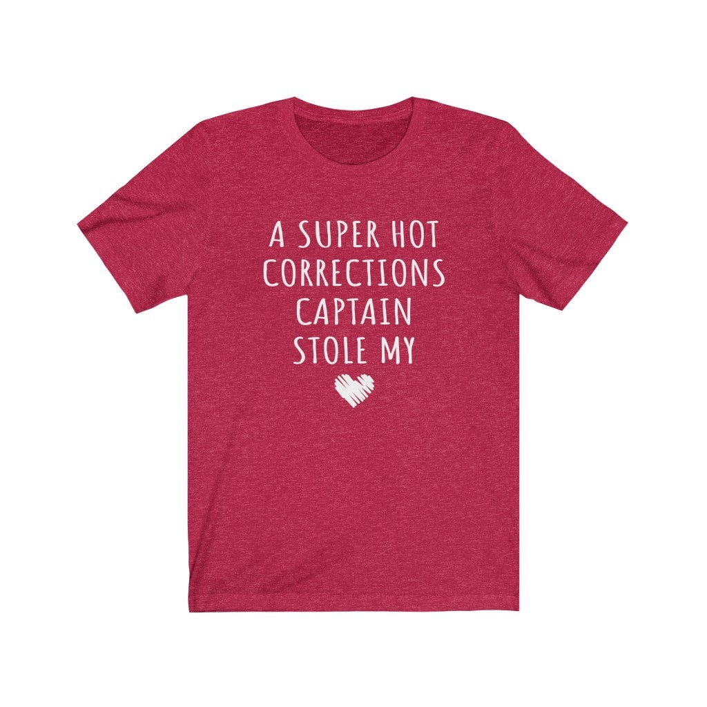 Ein Super Heißer Korrekturkapitän Stola My Heart Jersey T-Shirt, Freundin, Frau, Korrekturoffizier, Valentinstag, Paar von OUToftheBOXGiftShop