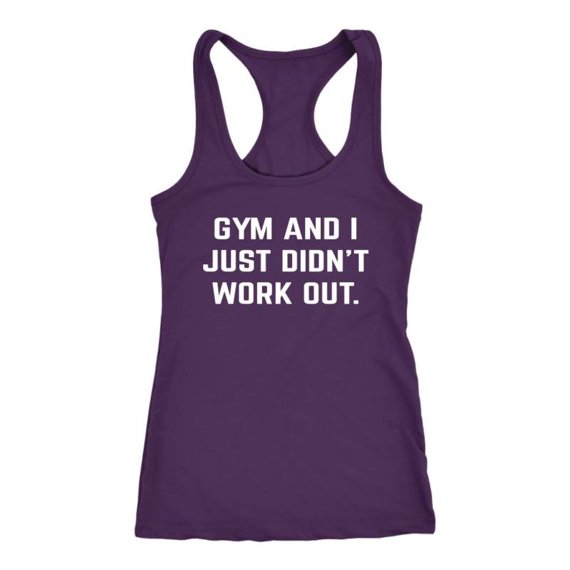 Fitnessstudio Und Ich Habe Einfach Nicht Ausgearbeitet Racerback Tank - Lustiges Tank, Lustiges Workout Anti-Fitness-studio, Anti-Cardio-Tank von OUToftheBOXGiftShop