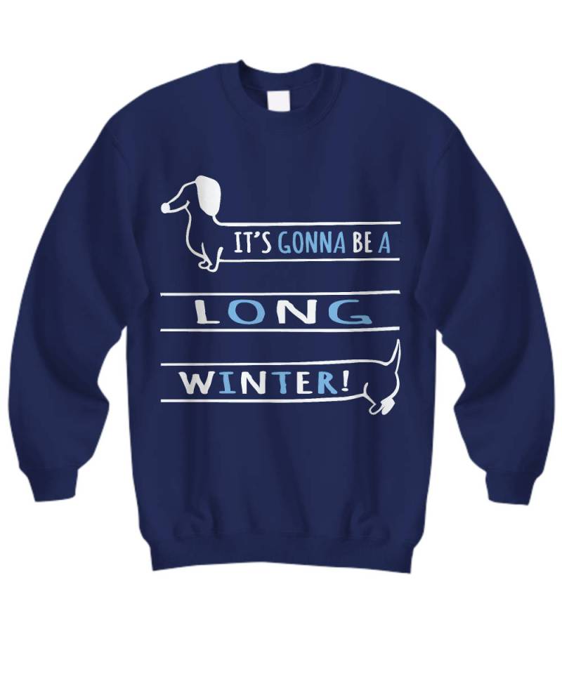 Langer Winter Dackel Weihnachten Sweatshirt - Dackel Urlaub Pullover, Lustiger Sweatshirt, Süß von OUToftheBOXGiftShop