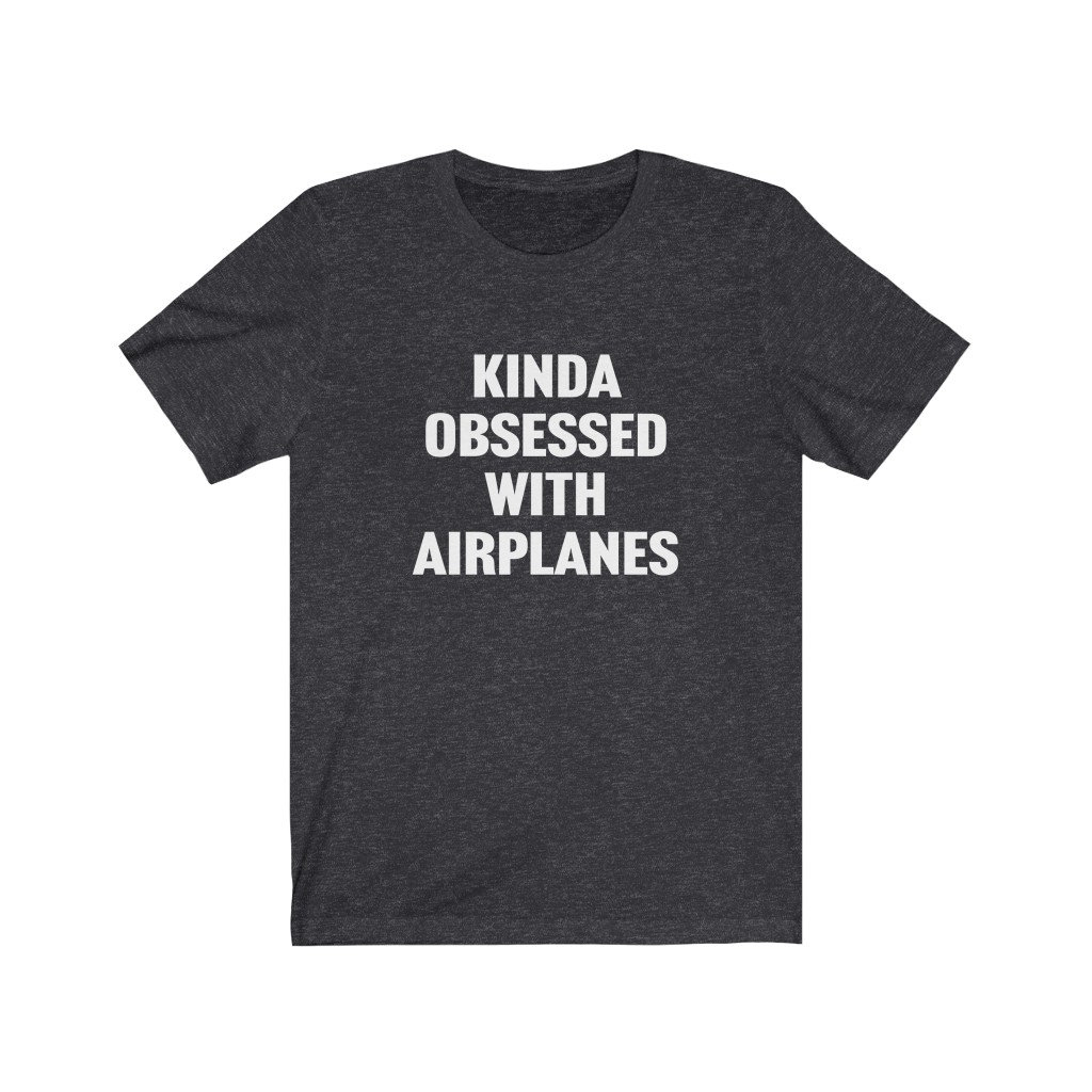 Lustiges Flugzeug Shirt, Flugzeug-Liebhaber-Shirt, Ein Bisschen Besessen Von Flugzeugen, Lustiges Geschenk Für Piloten, Flugzeug-Liebhaber von OUToftheBOXGiftShop