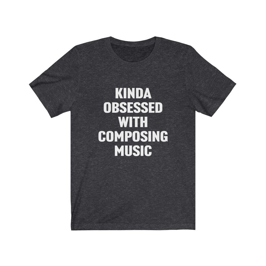 Lustiges Musiker-Shirt, Komponisten-Shirt, Ein Bisschen Besessen Vom Komponieren Von Musik, Geschenk Für Musikkomponisten, Audiokomponisten-Shirt von OUToftheBOXGiftShop