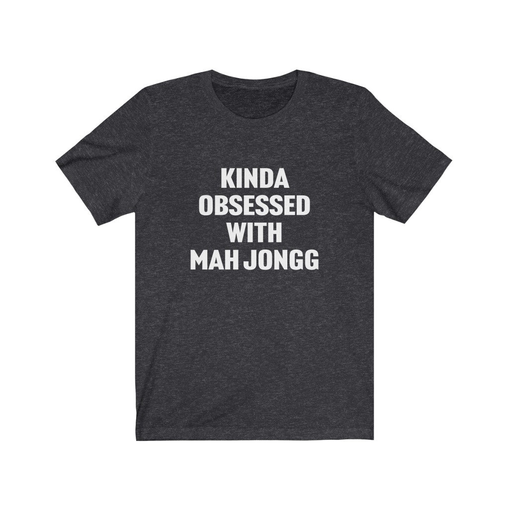 Mah Jongg Shirt, Geschenk, Ein Bisschen Besessen Von Jongg, Spieler Geschenk Für Liebhaber von OUToftheBOXGiftShop